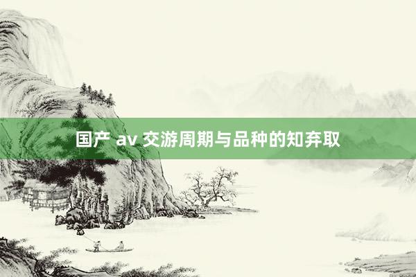 国产 av 交游周期与品种的知弃取